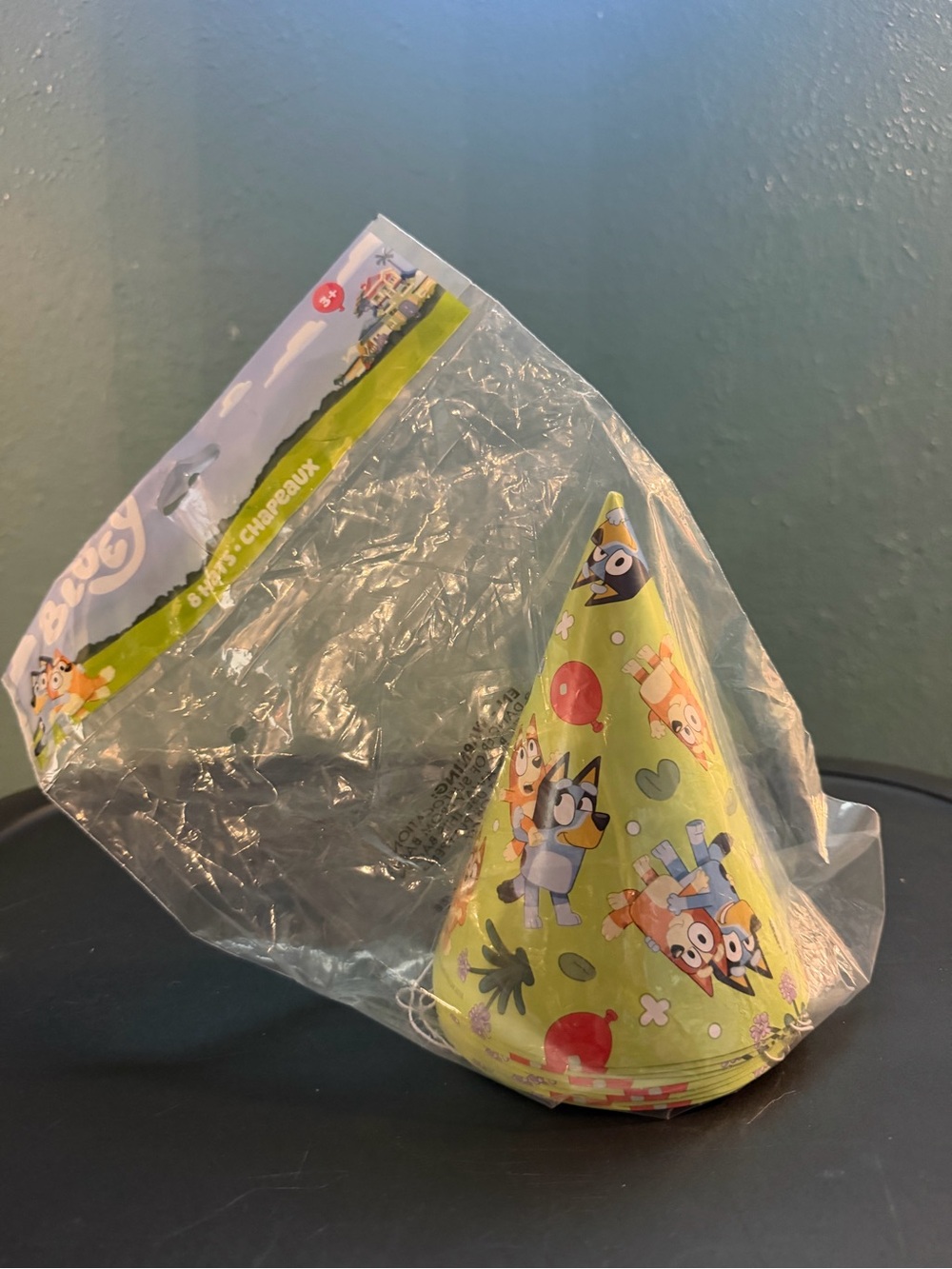 Kids Bluey Party Hats - Cone Party Hats